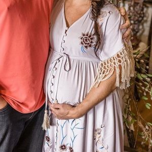 Fillyboo Bojangles Lilac maternity dress